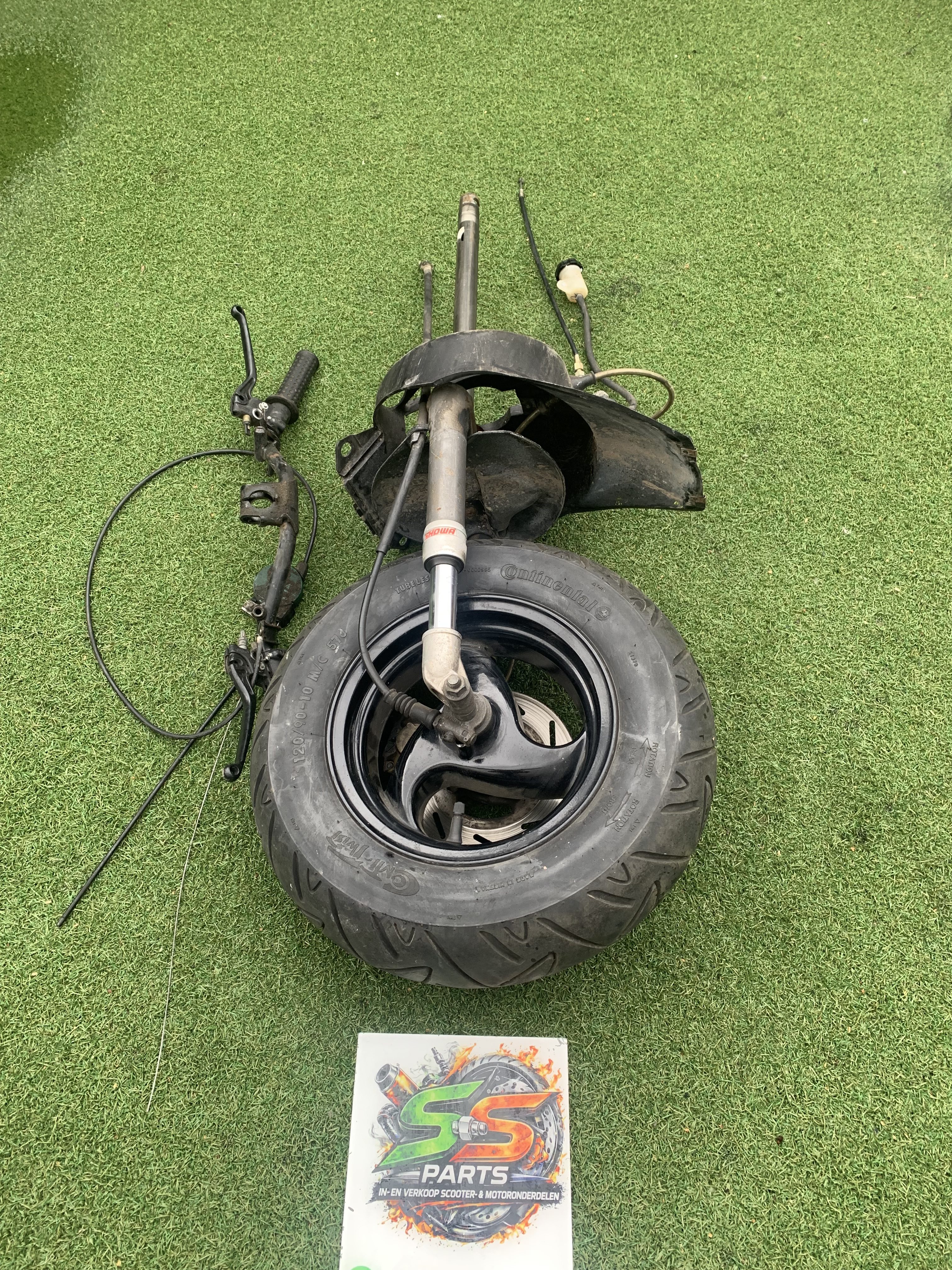 Typhoon 125cc voorvork compleet